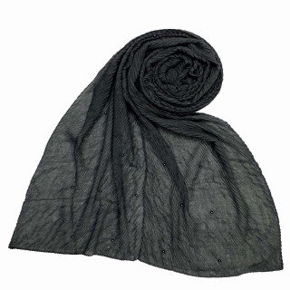 Premium Crush Diamond Stole - Grey